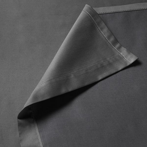 Простыня, темно-серый 240x260 см IKEA NATTJASMIN НАТТЭСМИН 504.427.22 - фото 3