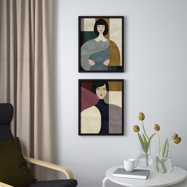 Постер, 40x50 см, Призма IKEA DRÖMBILD ДРЁМБИЛЬД 805.679.80 - схема-чертеж с размерами