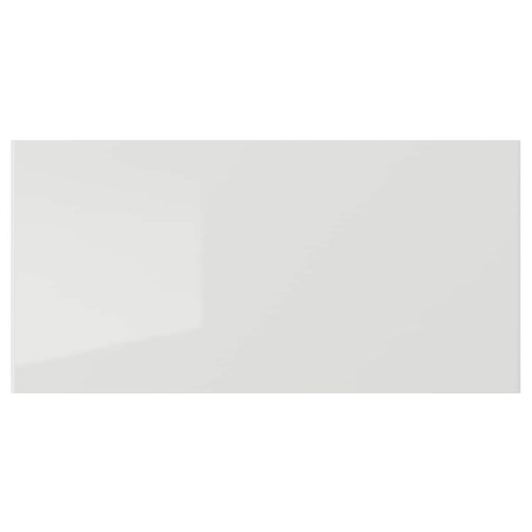 Фронтальная панель ящика, глянцевый светло-серый 40x20 см IKEA RINGHULT РИНГУЛЬТ 903.547.61 - фото 1