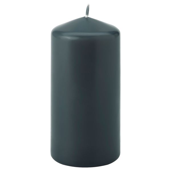 Неароматическая свеча формовая, темно-серый 14 см IKEA DAGLIGEN ДАГЛИГЕН 304.967.54 - фото 1