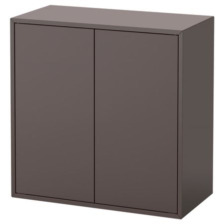 EKET Шкаф с 2 дверцами и 1 полкой - темно-серый 70x35x70 см
