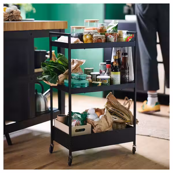 NISSAFORS Тележка - чёрный 50.5x30x83 см - фото 2