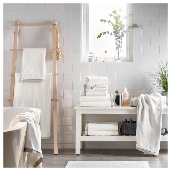 Полотенце, белый 50x100 см IKEA VIKFJÄRD ВИКФЬЕРД 204.052.07 - фото 3