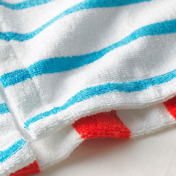 Халат купальный, в полоску синий-красный 152/164 IKEA SJÖLEJON СЬЁЛЕЙОН 204.171.68 - фото 3