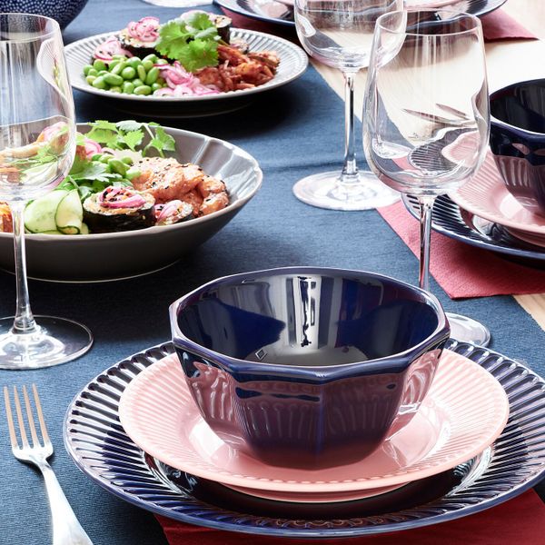 Тарелка десертная, каменная керамика розовый 21 см IKEA STRIMMIG СТРИММИГ 104.431.77 - схема-чертеж с размерами