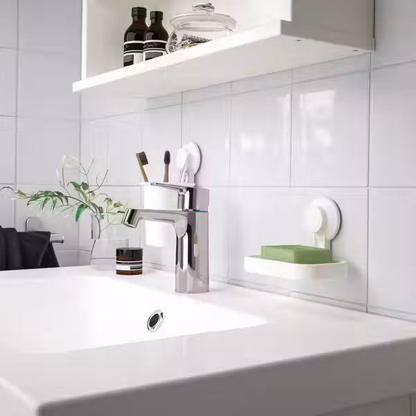 TISKEN Мыльница на присоске - белый - фото 2