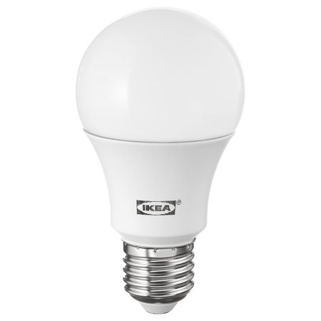 Светодиод E27 1000 лм, шарообразный молочный IKEA РИЭТ 704.330.43