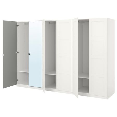 Гардероб, белый/Бергсбу Викедаль 300x60x201 см IKEA PAX ПАКС 591.281.72