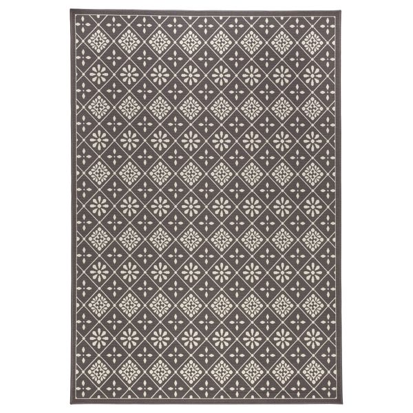 Ковер, короткий ворс СНЭККЕРСТЕН, серый (160x230 см) - фото 1