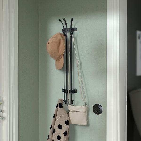 Вертикальная вешалка для одежды, черный IKEA GULDHÖNA ГУЛЬДХЁНА 604.924.48 - схема-чертеж с размерами