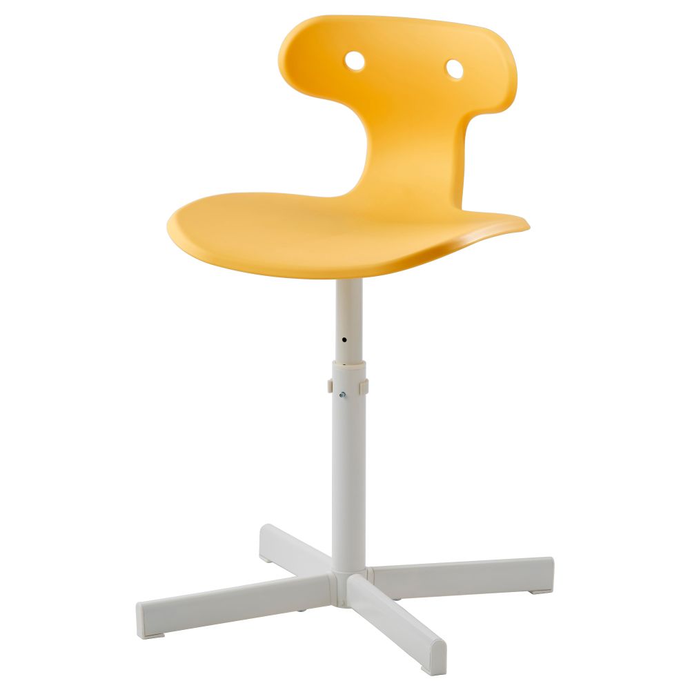 Стул для письменного стола МОЛЬТЕ, желтый - фото 1