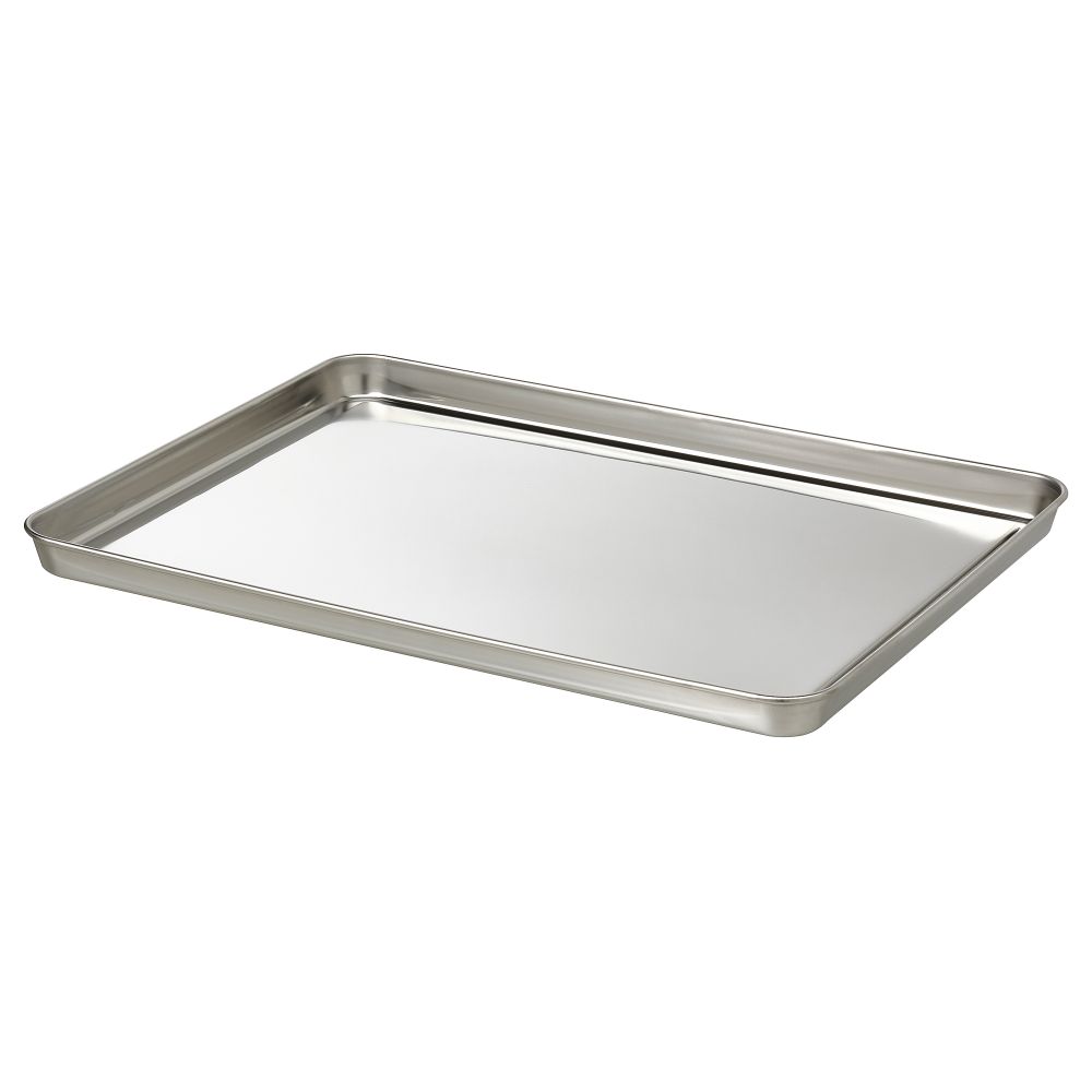 Поднос сервировочный, нержавеющая сталь, 40x30 см IKEA GRILLTIDER ГРИЛЛЬТИДЕР 305.647.43 - фото 1
