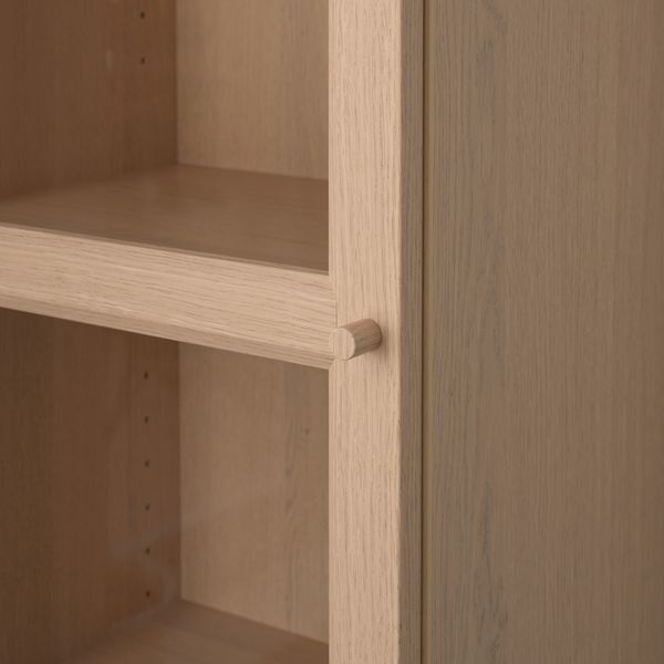 Шкаф книжный со стеклянной дверью, 40x30x237 cm IKEA BILLY БИЛЛИ, OXBERG ОКСБЕРГ 392.874.40 - фото 4
