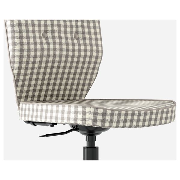 Рабочий стул ЛИЛЛХОЙДЕН, серый Идему Согмюра с рисунком серый с орнаментом - фото 4