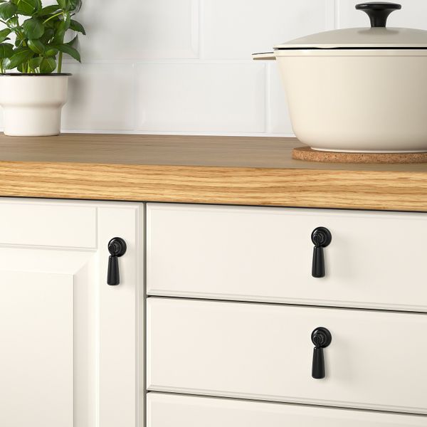 Ручка, черный 49 мм IKEA MOSSARYD МОССАРИД 603.703.57 - схема-чертеж с размерами