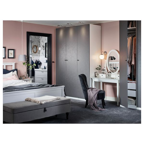 Дверца с петлями, темно-серый 50x229 см IKEA ФЛОРНЕС 592.761.10 - схема-чертеж с размерами