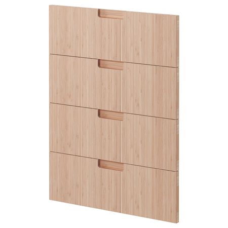 4 фронтальных панели для посудомоечной машины, фрёйеред светлый бамбук 60 см IKEA METOD МЕТОД 193.303.88