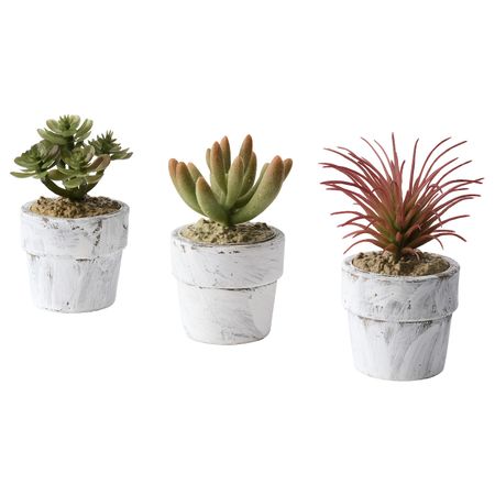 Искусственное растение и кашпо, для дома, улицы Суккулент 4 см IKEA ФЕЙКА 504.527.68