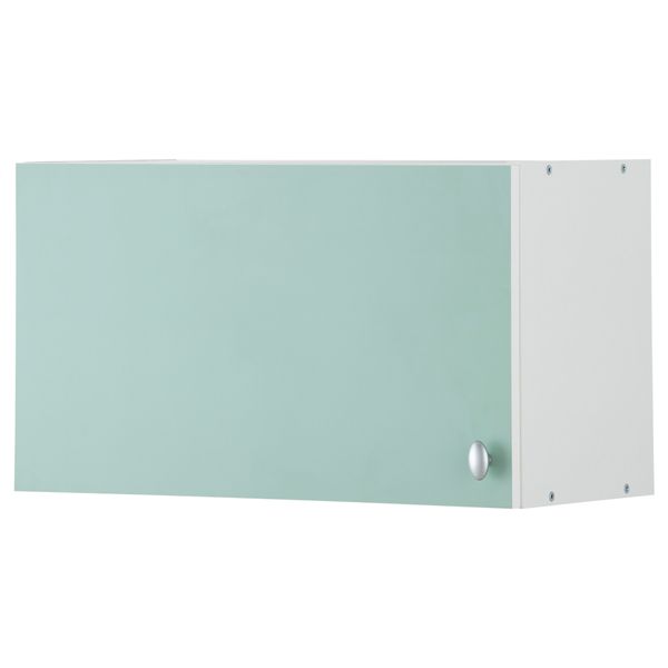 Навесной шкаф с дверцей АЛЬБРУ, светло-зеленый (60x35 см) - фото 1