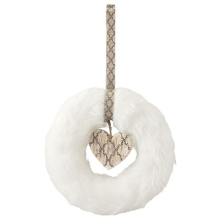 Венок ВИНТЕР 2015, белый (23 см)