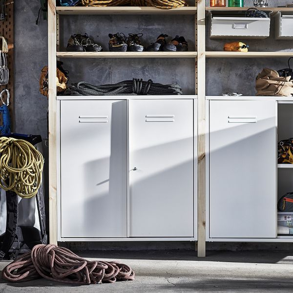 3 секции, шкаф, полки, 259x30x226 см, сосна, белый IKEA IVAR ИВАР 692.482.11 - фото 6