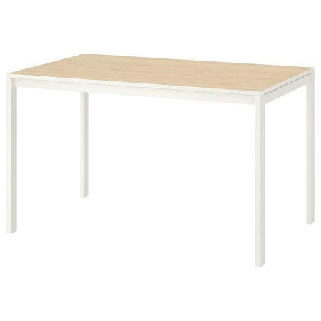 Стол, ясень, белый, 125x75 см IKEA МЕЛЬТОРП 192.800.34