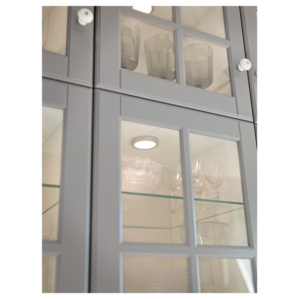 Стеклянная дверь БУДБИН, серый - фото 4