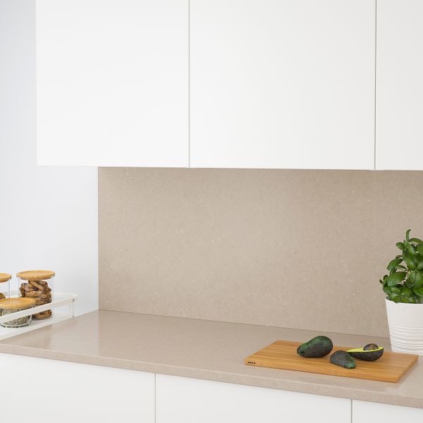 Настенная панель под заказ, темно-бежевый под мрамор/кварц 1 м²x1.2 см IKEA RÅHULT РОХУЛЬТ 404.308.66 - схема-чертеж с размерами