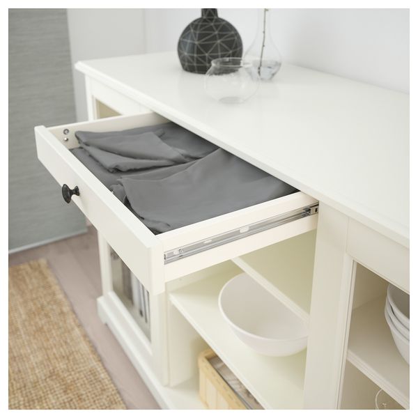 Сервант ЛИАТОРП, белый (145x87 см) - фото 3