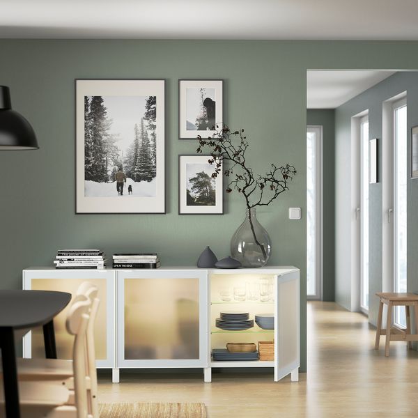 Комбинация для хранения с дверцами IKEA BESTÅ БЕСТО 694.888.14 - фото 5