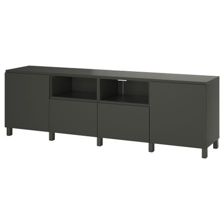 Тумба под ТВ, с дверцами и ящиками IKEA BESTÅ БЕСТО 395.560.41