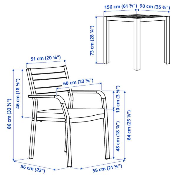 IKEA в интерьере - схема-чертеж с размерами