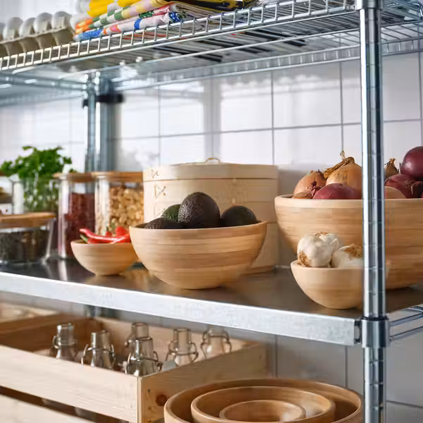 BLANDA MATT Миска сервировочная - бамбук 20 см - схема-чертеж с размерами