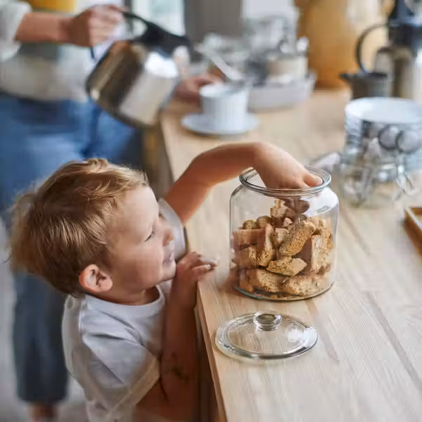 VARDAGEN Банка с крышкой - прозрачное стекло 1.9 л - фото 3