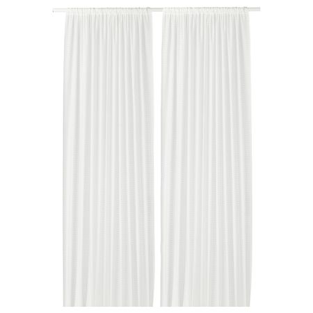 Гардины, 2 шт., белый, 145x300 см IKEA ИНГЕЛИНН 303.867.03