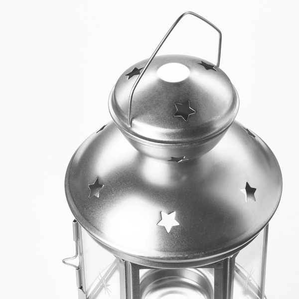 Фонарь для греющей свечи, для дома, улицы оцинковка 21 см IKEA ROTERA РОТЕРА 703.805.15 - схема-чертеж с размерами