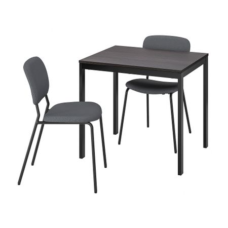Стол и 2 стула, 80, 120 cm IKEA KARLJAN КАРЛ-ЯН, VVANGSTA ВАНГСТА ВАНГСТА 093.887.61