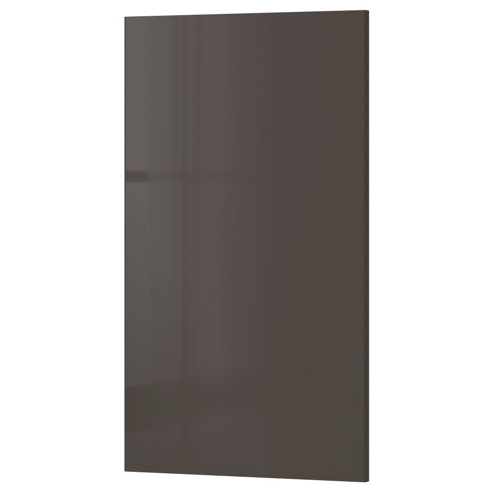 Фронтальная панель для посудомоечной машины РИНГУЛЬТ, глянцевый серый (45x80 см) - фото 1