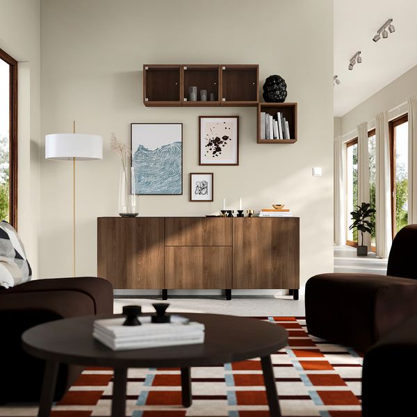 BESTÅ Комбинация для хранения с ящиками - схема-чертеж с размерами