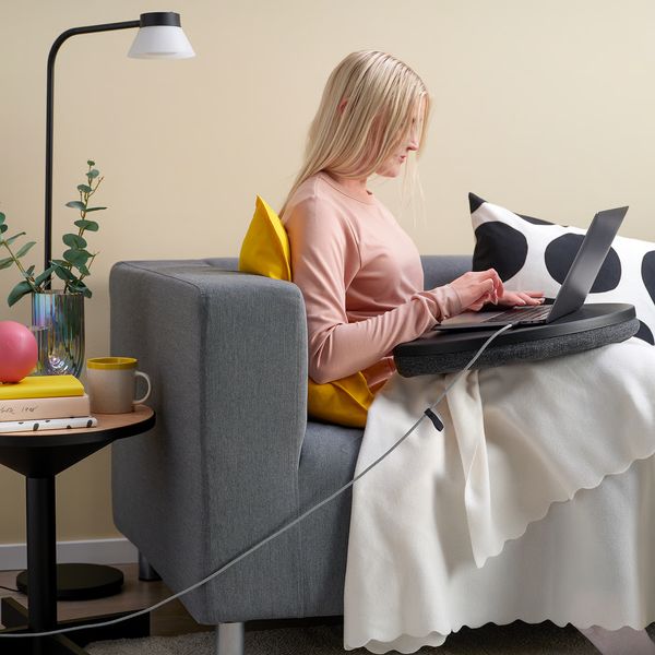 RUNDHULT Кабель USB-C–USB-C - черный/белый 1.5 м/100 Вт - фото 3