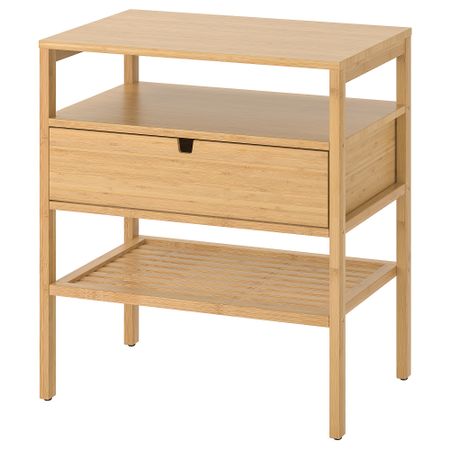 Тумба прикроватная, бамбук, 60x40 см IKEA NORDKISA НОРДКИЗА 004.307.45