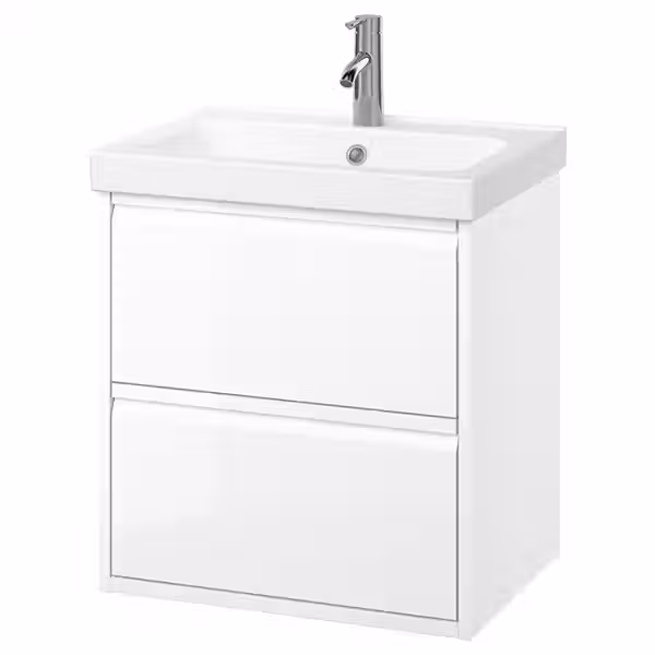 ÄNGSJÖN ЭНГШЁН / ORRSJÖN ОРРШЁН Шкаф с ящиками/раковина/смеситель - фото 1