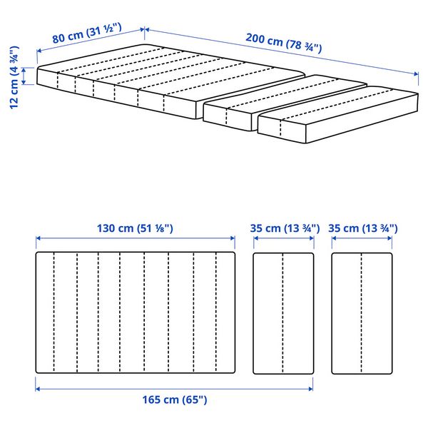 IKEA, дополнительный ракурс - схема-чертеж с размерами
