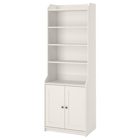 Шкаф высокий,2дверный, белый 70x199 см IKEA HAUGA ХАУГА 504.150.59
