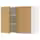 METOD Навесной шкаф с полками/2дверцы - белый/Sinarp дубовый шпон 80x60 см