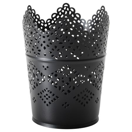 Подсвечник СКУРАР, черный (11 см)