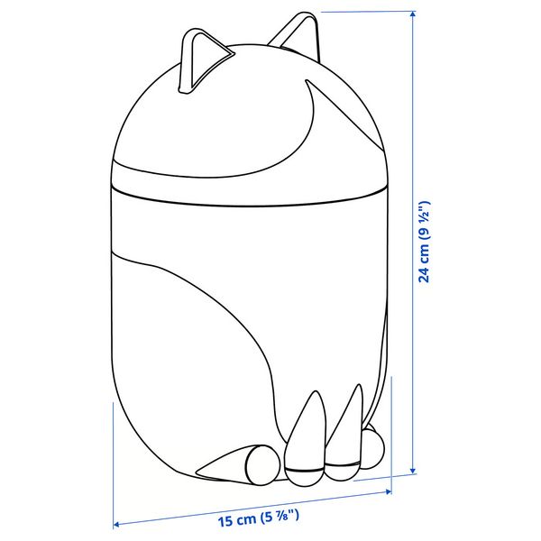 IKEA, дополнительный ракурс - схема-чертеж с размерами