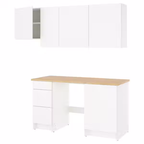 KNOXHULT Кухня - белый 220x61x220 см - фото 1