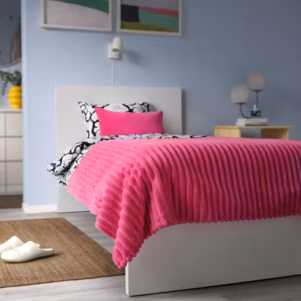 GULLSTRÅLE ГУЛЛСТРОЛЕ Покрывало - ярко-розовый 150x250 см - фото 3