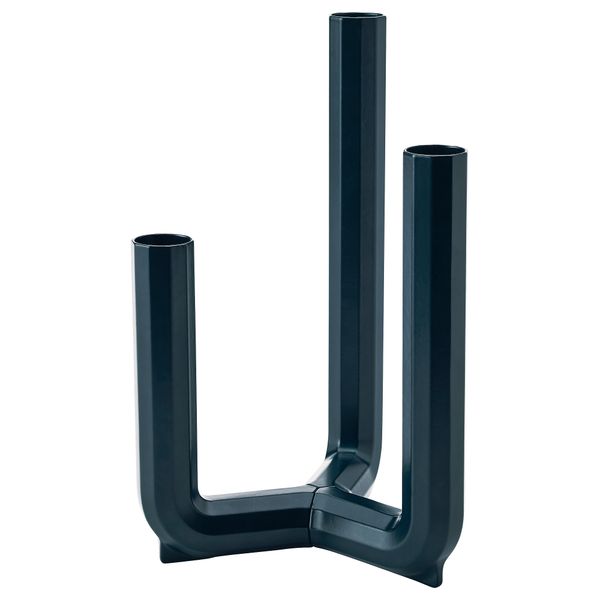 Подсвечник для 3 свечей ИКЕА ПС 2017, темно-синий - фото 1